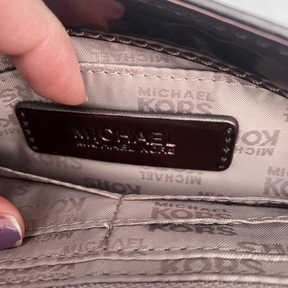 Michael Kors Bronze Shoulder Handbag - Picture 5 of 8